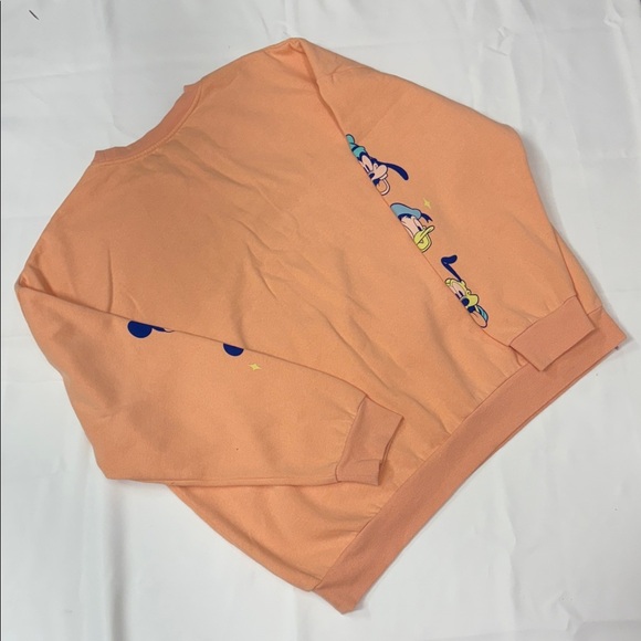 Disney Peach Mickey Mouse Crewneck - Picture 3 of 4